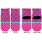 Sparkle & Dots Toddler Ankle Socks - Double Pair - Front and Back - Apvl