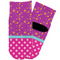 Sparkle & Dots Toddler Ankle Socks - Single Pair - Front and Back