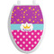 Sparkle & Dots Toilet Seat Decal (Personalized)