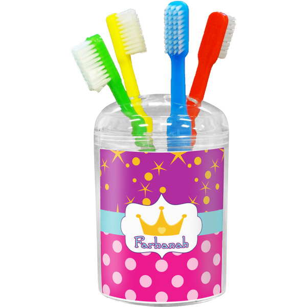 Custom Sparkle & Dots Toothbrush Holder (Personalized)
