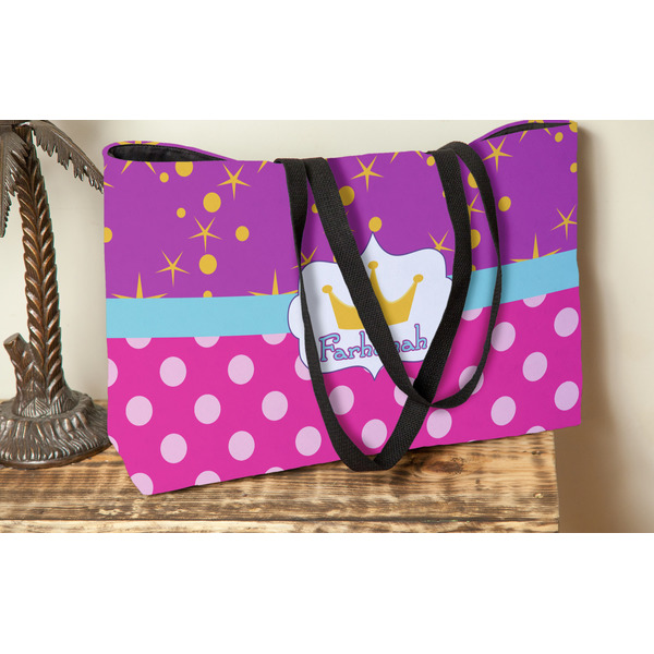 Sparkle & Dots Tote w/Black Handles - Lifestyle View