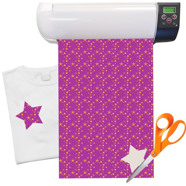 Custom Sparkle & Dots Heat Transfer Vinyl Sheet (12"x18")