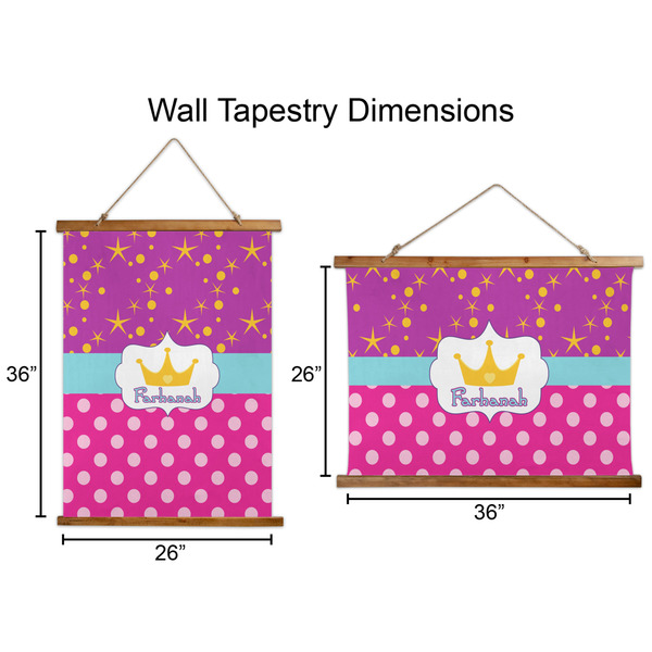 Sparkle & Dots Wall Hanging Tapestries - Parent/Sizing