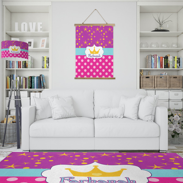 Sparkle & Dots Wall Hanging Tapestry - Portrait - IN CONTEXT