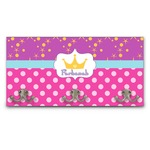Sparkle & Dots Wall Mounted Coat Rack (Personalized)