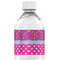 Sparkle & Dots Water Bottle Label - Back View