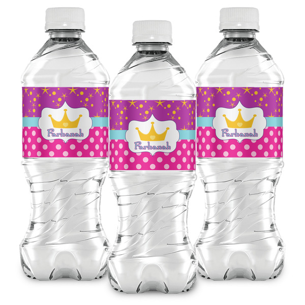 Sparkle & Dots Water Bottle Labels - Front View