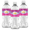Sparkle & Dots Water Bottle Labels - Front View