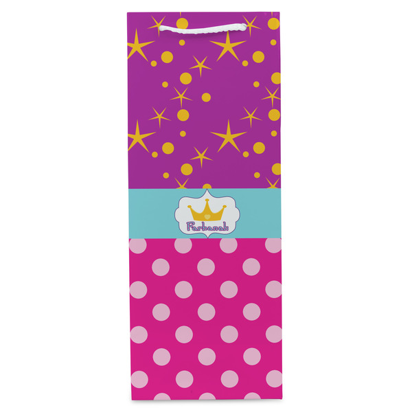 Sparkle & Dots Wine Gift Bag - Gloss - Front