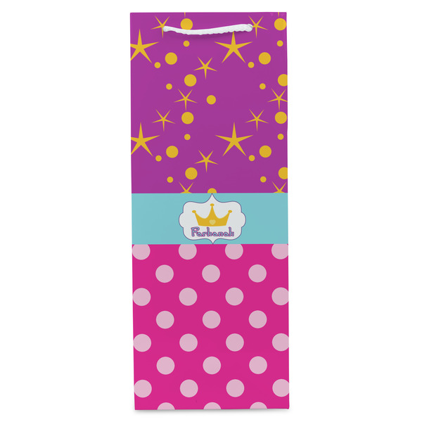 Sparkle & Dots Wine Gift Bag - Matte - Front