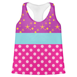 Sparkle & Dots Womens Racerback Tank Top - Small