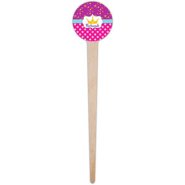 Sparkle & Dots Wooden 4" Food Pick - Round - Single Pick