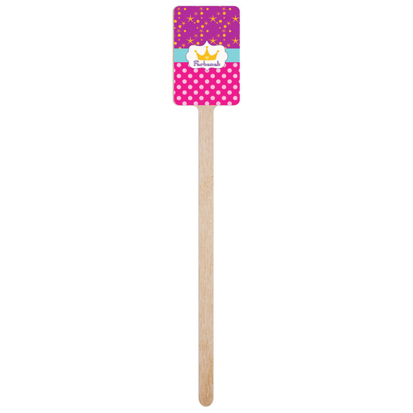 Sparkle & Dots Wooden 6.25" Stir Stick - Rectangular - Single Stick