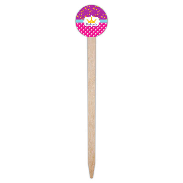 Sparkle & Dots Wooden 6" Food Pick - Round - Single Pick