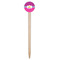 Sparkle & Dots Wooden 6" Food Pick - Round - Single Pick