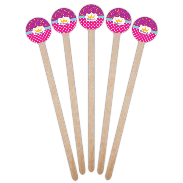 Sparkle & Dots Wooden 6" Stir Stick - Round - Fan View