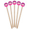 Sparkle & Dots Wooden 6" Stir Stick - Round - Fan View