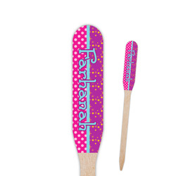 Sparkle & Dots Paddle Wooden Food Picks (Personalized)