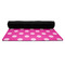 Sparkle & Dots Yoga Mat Rolled up Black Rubber Backing