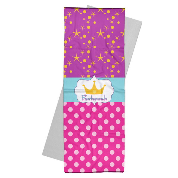 Custom Sparkle & Dots Yoga Mat Towel (Personalized)