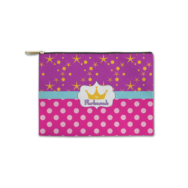 Custom Sparkle & Dots Zipper Pouch - Small - 8.5"x6" (Personalized)