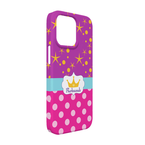 Custom Sparkle & Dots iPhone Case - Plastic - iPhone 13 (Personalized)