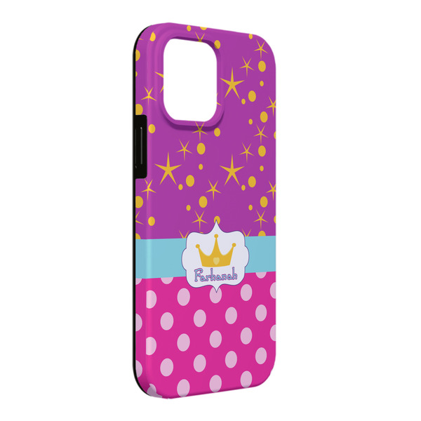 Custom Sparkle & Dots iPhone Case - Rubber Lined - iPhone 13 Pro Max (Personalized)