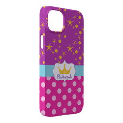 Sparkle & Dots iPhone Case - Plastic - iPhone 14 Plus (Personalized)