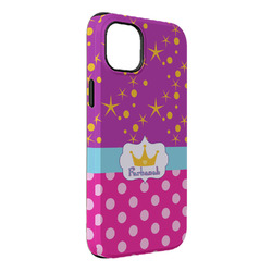 Sparkle & Dots iPhone Case - Rubber Lined - iPhone 14 Plus (Personalized)