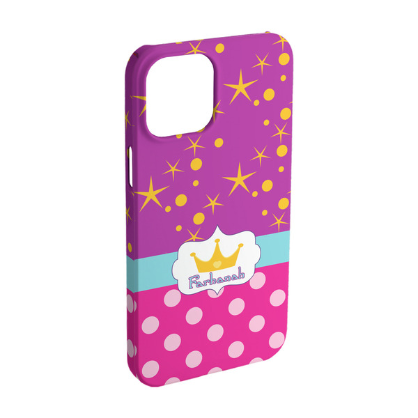 Custom Sparkle & Dots iPhone Case - Plastic - iPhone 15 Pro (Personalized)