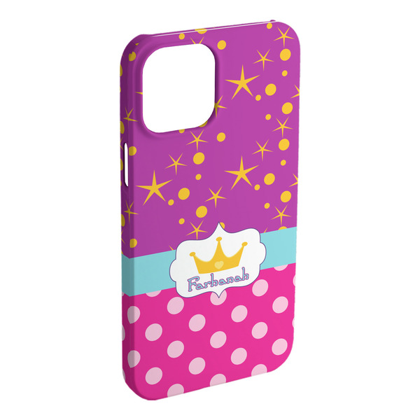 Custom Sparkle & Dots iPhone Case - Plastic (Personalized)