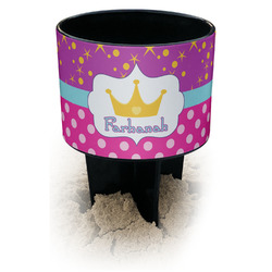 Sparkle & Dots Black Beach Spiker Drink Holder (Personalized)