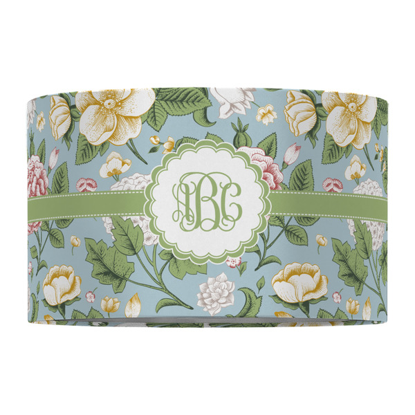 Vintage Floral 12" Drum Lampshade - FRONT (Fabric)
