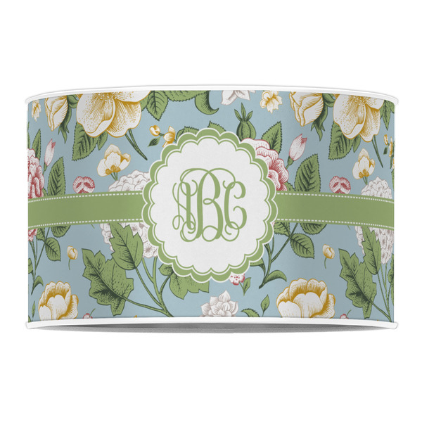 Vintage Floral 12" Drum Lampshade - FRONT (Poly Film)