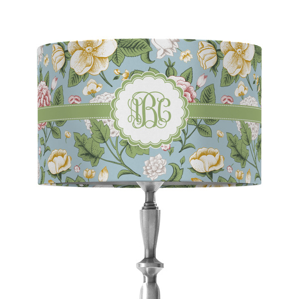 Custom Vintage Floral 12" Drum Lamp Shade - Fabric (Personalized)