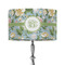 Vintage Floral 12" Drum Lampshade - ON STAND (Fabric)