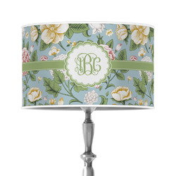 Vintage Floral 12" Drum Lamp Shade - Poly-film (Personalized)
