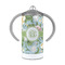 Vintage Floral 12 oz Stainless Steel Sippy Cups - FRONT
