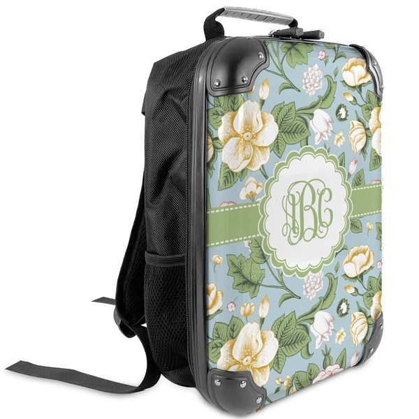 Custom Vintage Floral Kids Hard Shell Backpack (Personalized)