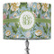 Vintage Floral 16" Drum Lampshade - ON STAND (Fabric)