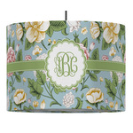 Vintage Floral Drum Pendant Lamp (Personalized)