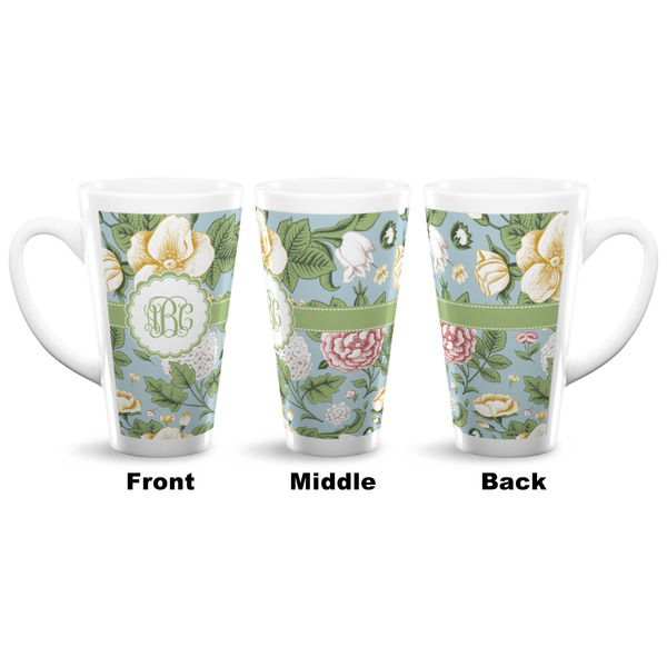 Vintage Floral 16 Oz Latte Mug - Approval
