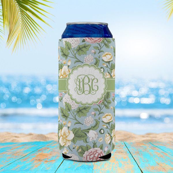 Vintage Floral 16oz Can Sleeve - LIFESTYLE