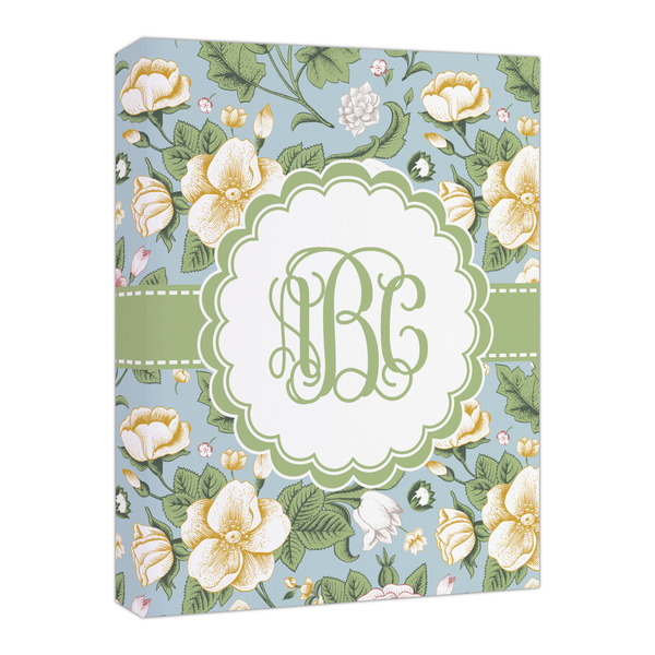 Custom Vintage Floral Canvas Print - 16x20 (Personalized)