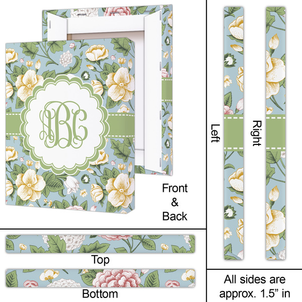 Vintage Floral 16x20 - Canvas Print - Approval