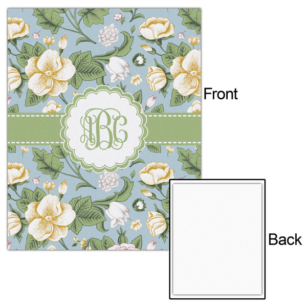 Vintage Floral 16x20 - Matte Poster - Front & Back