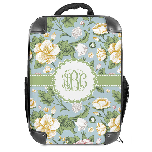 Custom Vintage Floral Hard Shell Backpack (Personalized)