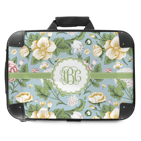 Custom Vintage Floral Hard Shell Briefcase - 18" (Personalized)