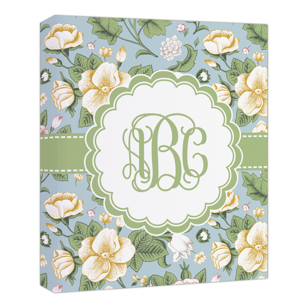 Custom Vintage Floral Canvas Print - 20x24 (Personalized)