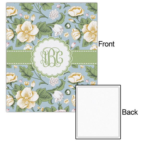 Vintage Floral 20x24 - Matte Poster - Front & Back